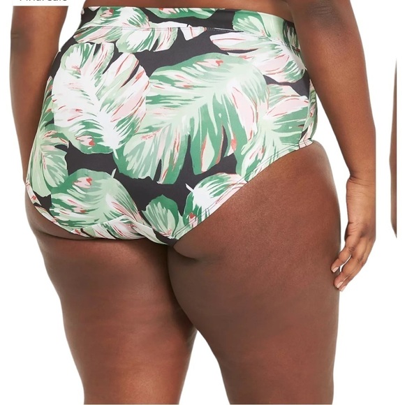 Lane Bryant NWOT Mid-Waist Swim Brief in Aruba Palm Size 26 - Picture 2 of 2
